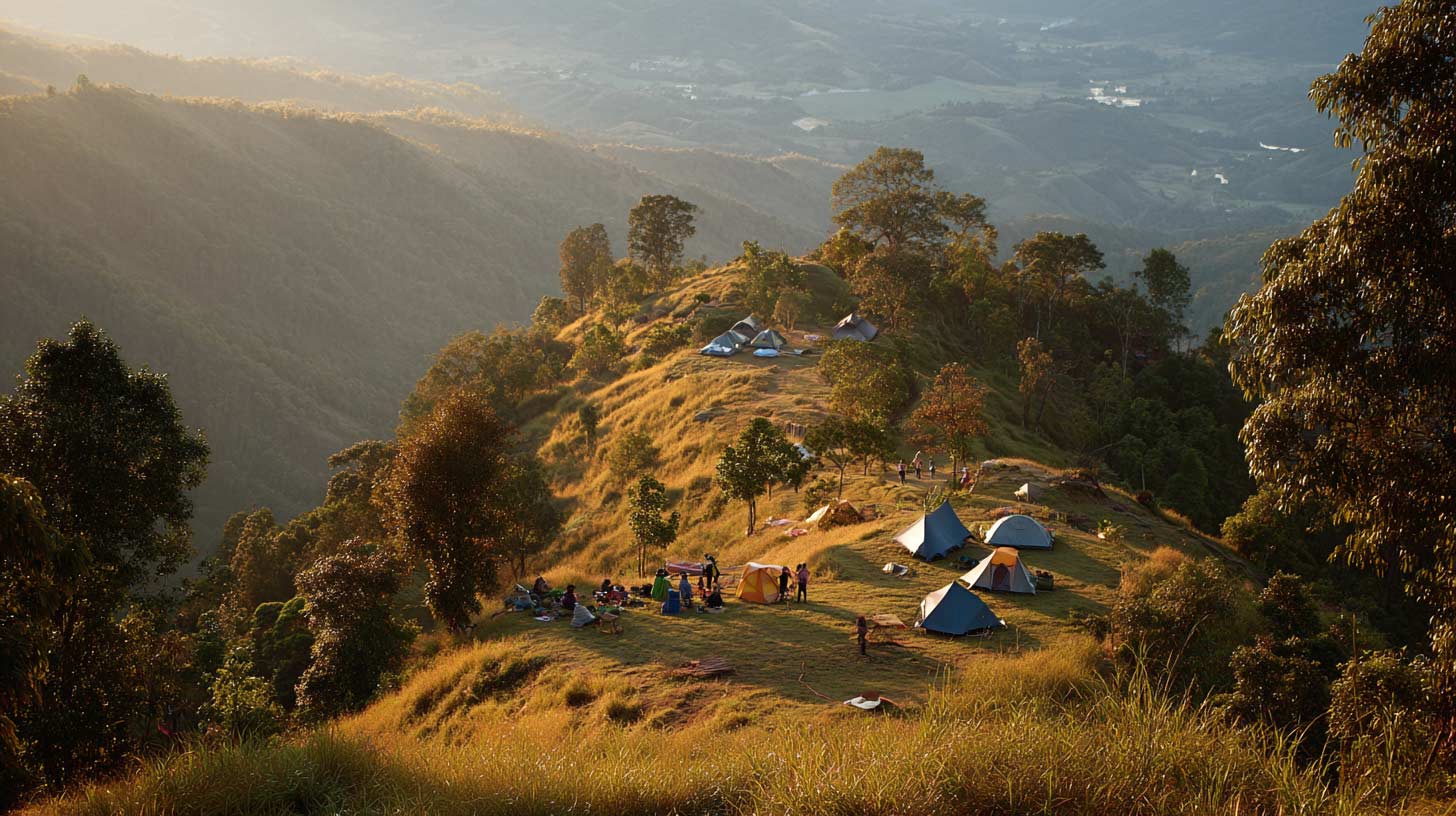 Thailand Chiang Mai Camping in the Mountains