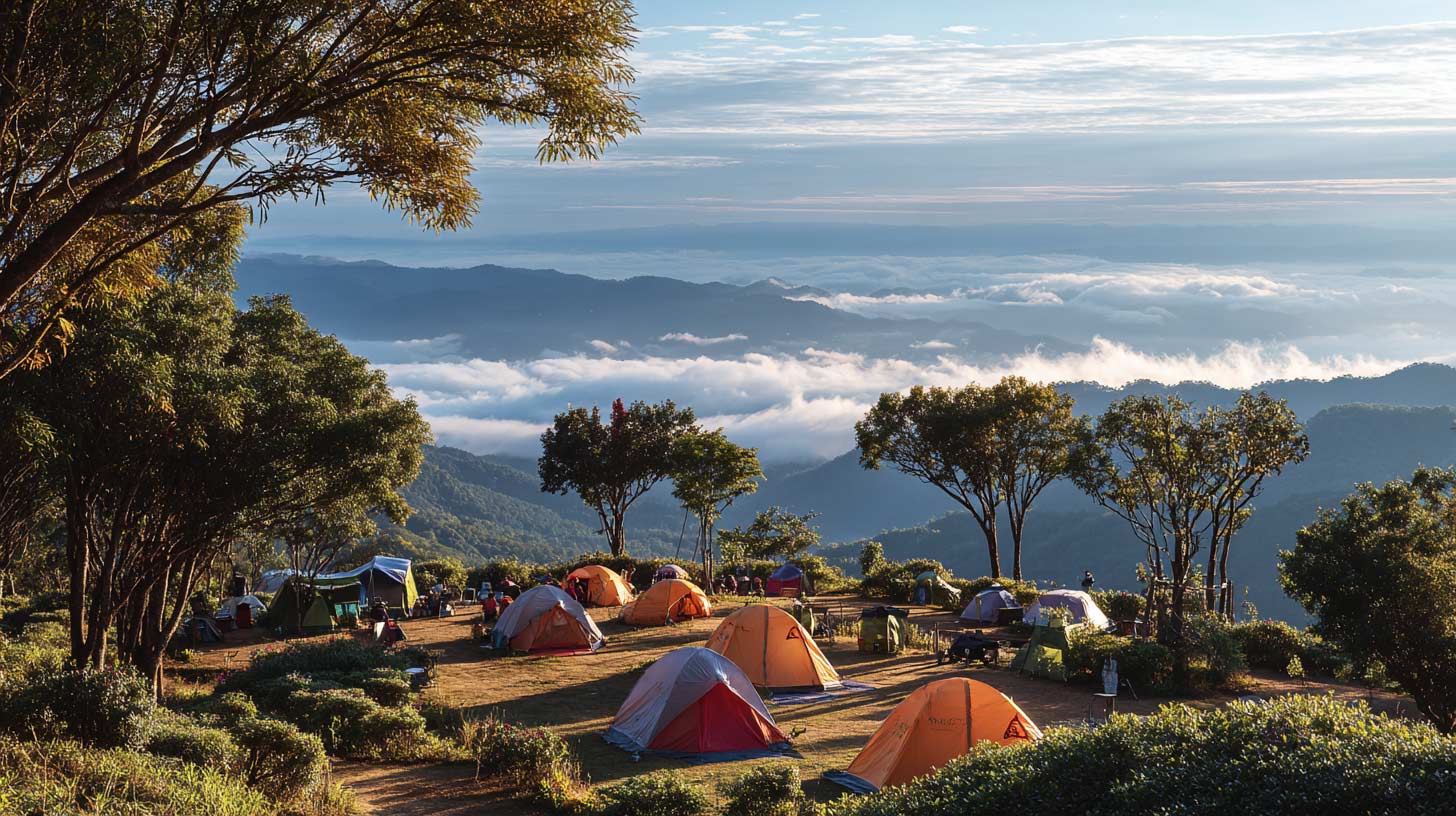 Thailand Chiang Mai Camping in the Mountains