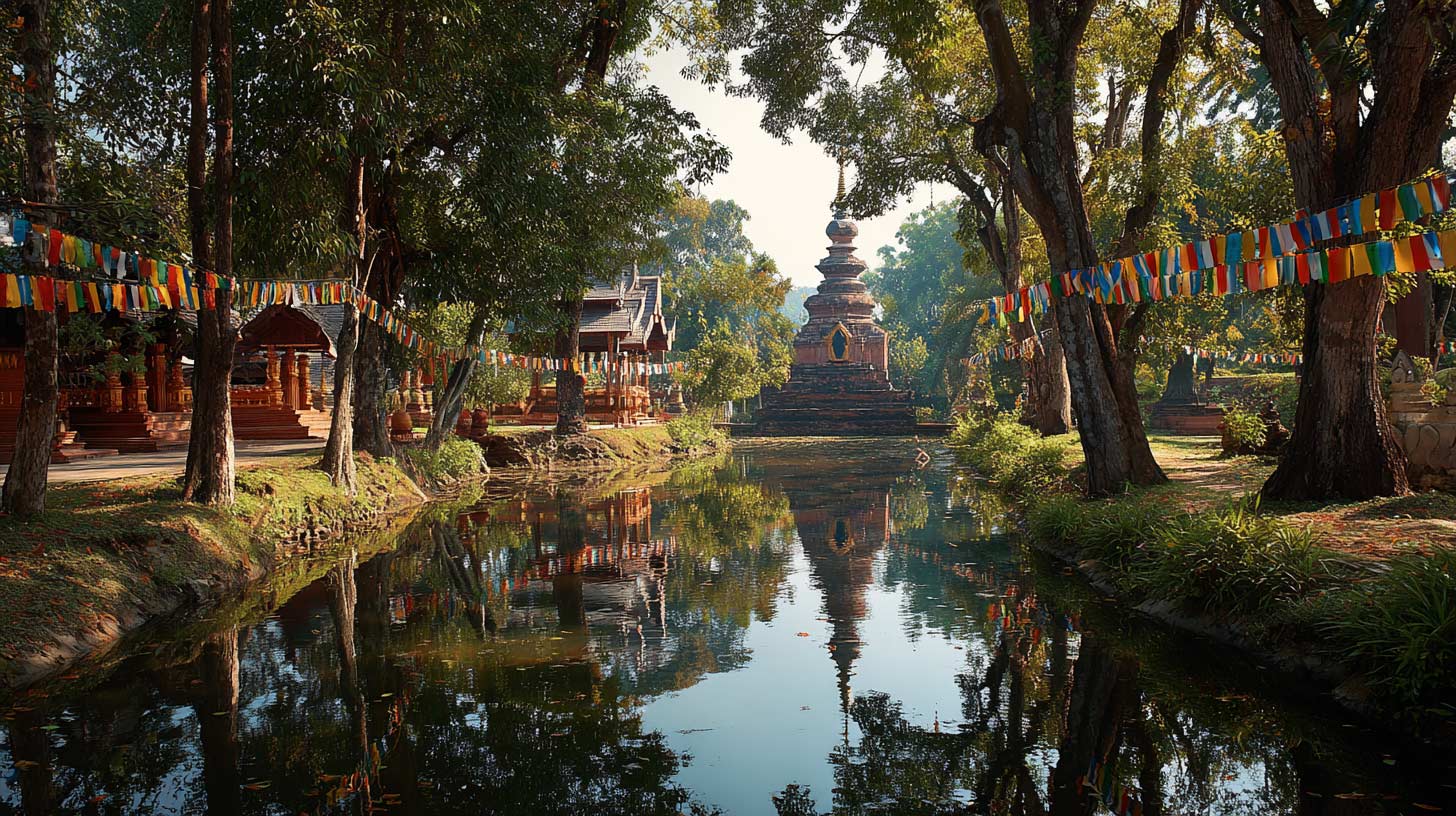 Chiang Mai Temple Wat Lok Molee